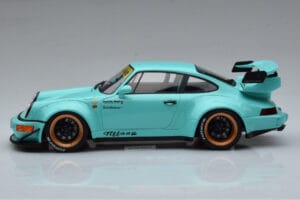 Porsche 911 964 RWB Tiffany Blå GT Spirit 1:18 GT875 Resin — billede 3 af 6
