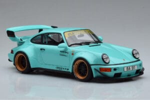 Porsche 911 964 RWB Tiffany Blå GT Spirit 1:18 GT875 Resin — billede 4 af 6