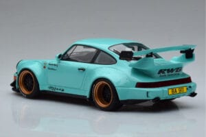 Porsche 911 964 RWB Tiffany Blå GT Spirit 1:18 GT875 Resin — billede 5 af 6