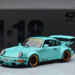 Porsche 911 964 RWB Tiffany Blå GT Spirit 1:18 - image 6 of 6