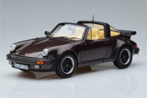 Porsche 911 964 Turbo Targa Brun Norev 1:18 187665 Metal