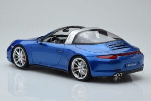 Porsche 911 991 4S Targa Blå GT Spirit 1:18 GT037 Resin — billede 4 af 5