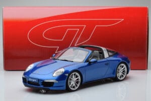 Porsche 911 991 4S Targa Blå GT Spirit 1:18 GT037 Resin — billede 5 af 5