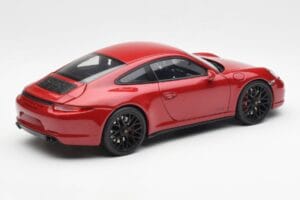 Porsche 911 991 Carrera GTS Carmine Rød Schuco 1:18 450039000 Metal — billede 3 af 8