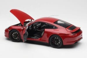 Porsche 911 991 Carrera GTS Carmine Rød Schuco 1:18 450039000 Metal — billede 5 af 8