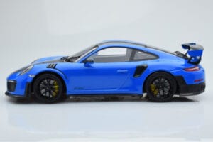 Porsche 911 GT2 RS 991.2 Weissach Package Blå Sorte Magnesiumfælge Minichamps 1:18 153068316 Metal — billede 3 af 6