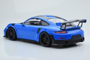 Porsche 911 GT2 RS 991.2 Weissach Package Blå Sorte Magnesiumfælge Minichamps 1:18 153068316 Metal — billede 5 af 6