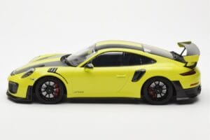 Porsche 911 991.2 GT2 RS Lysegrøn Med Sorte Magnesiumfælge Minichamps 1:18 155068300 Metal — billede 3 af 6