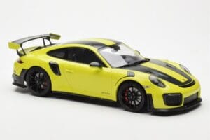 Porsche 911 991.2 GT2 RS Lysegrøn Med Sorte Magnesiumfælge Minichamps 1:18 155068300 Metal — billede 4 af 6