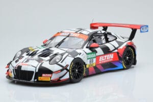 Porsche 911 GT3 R Iron Force by Ring Police #69 J. van Slooten / L. Luhr ADAC GT Masters 2018 Minichamps 1:18
