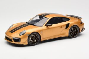 Porsche 911 991.2 Turbo S Exclusive Guld GT Spirit 1:18 GT444