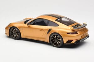 Porsche 911 991.2 Turbo S Exclusive Guld GT Spirit 1:18 GT444 Resin — billede 5 af 6