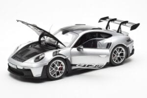 Porsche 911 992 GT3 Weissach Pack GT Sølv Metallic Norev 1:18 187366 Metal — billede 2 af 8