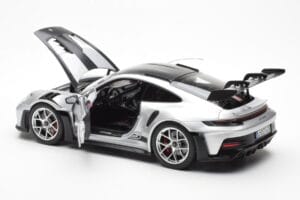 Porsche 911 992 GT3 Weissach Pack GT Sølv Metallic Norev 1:18 187366 Metal — billede 5 af 8