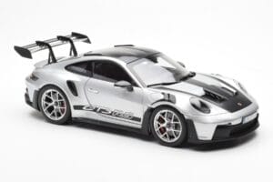 Porsche 911 992 GT3 Weissach Pack GT Sølv Metallic Norev 1:18 187366 Metal — billede 6 af 8