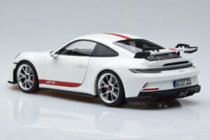 Porsche 911 992 GT3 Hvid Norev 1:18 187306 Metal — billede 6 af 7