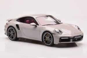 Porsche 911 992 Turbo S Crayon Grå GT Spirit 1:18 GT431 Resin — billede 4 af 6