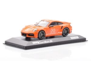 Porsche 911 992 Turbo S Gulf Orange Minichamps 1:43 WAP0209060N002 Metal — billede 2 af 4
