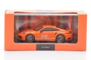 Porsche 911 992 Turbo S Gulf Orange Minichamps 1:43 WAP0209060N002 Metal — billede 4 af 4