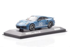Porsche 911 992 Turbo S Oslo Blå Minichamps 1:43 WAP0209050N001 Metal — billede 2 af 4