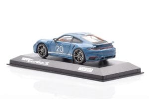 Porsche 911 992 Turbo S Oslo Blå Minichamps 1:43 WAP0209050N001 Metal — billede 3 af 4
