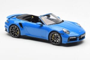 Porsche 911 992 Turbo S Shark Blå GT Spirit 1:18 GT441 Resin — billede 4 af 6
