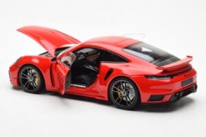 Porsche 911 992 Turbo S Sport Design Rød Minichamps 1:18 113069078 Metal — billede 5 af 8