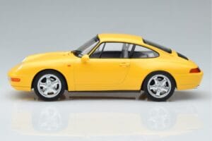 Porsche 911 993 Carrera Gul Norev 1:18 187596 Metal — billede 3 af 6
