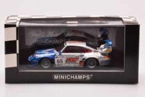 Porsche 911 993 GT2 #65 Roock Racing 24 Hours of Le Mans 1998 Minichamps 1:43 430986765 Metal — billede 4 af 4