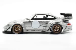 Porsche 911 993 RWB Sølv Phantom Asia Edition GT Spirit 1:18 CLDC017 Resin — billede 3 af 6