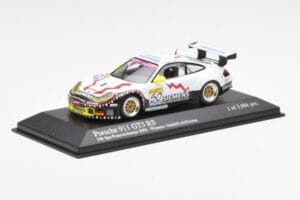 Porsche 911 996 GT3 RS Siemens #50 M. Ortelli / M. Lieb / R. Dumas 24 Hours of Spa 2003 Winners Minichamps 1:43 400036950 Met — billede 2 af 4