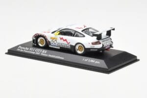 Porsche 911 996 GT3 RS Siemens #50 M. Ortelli / M. Lieb / R. Dumas 24 Hours of Spa 2003 Winners Minichamps 1:43 400036950 Met — billede 3 af 4