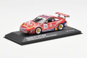 Porsche 911 996 GT3 RSR Gulf #73 Lambert / Lefort / Palttala 1000km Spa 2005 Minichamps 1:43 400056473 Metal — billede 2 af 4