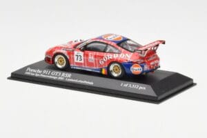 Porsche 911 996 GT3 RSR Gulf #73 Lambert / Lefort / Palttala 1000km Spa 2005 Minichamps 1:43 400056473 Metal — billede 3 af 4