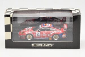 Porsche 911 996 GT3 RSR Gulf #73 Lambert / Lefort / Palttala 1000km Spa 2005 Minichamps 1:43 400056473 Metal — billede 4 af 4