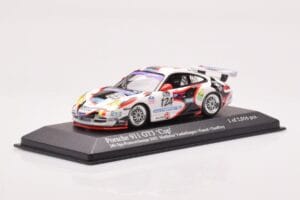 Porsche 911 997 GT3 Cup #124 Mattheus / Geoffroy / Vanbellingen / Fumal 24 Hours of Spa 2005 Minichamps 1:43 400056224 Metal — billede 2 af 4