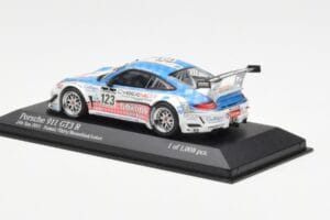 Porsche 911 997 GT3 R Cybernet #123 Fumal / Thiry / Rosenlad / Lefort 24 Hours of Spa 2011 Minichamps 1:43 400118923 Metal — billede 3 af 4