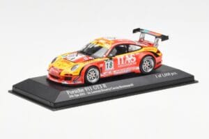 Porsche 911 997 GT3 R ITAS #18 De Lorenzi / Bonetti / Caccia / Bontempelli 24 Hours of Spa 2011 Minichamps 1:43 400118918 Met — billede 2 af 4