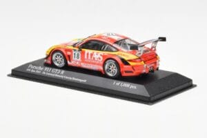 Porsche 911 997 GT3 R ITAS #18 De Lorenzi / Bonetti / Caccia / Bontempelli 24 Hours of Spa 2011 Minichamps 1:43 400118918 Met — billede 3 af 4