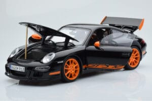 Porsche 911 997 GT3 RS Sort AUTOart 1:18 WAP02112017 Metal — billede 2 af 8