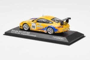 Porsche 911 997 GT3 RS T2M #91 Yamagishi / Fournoux / Konopka 24 Hours of Le Mans 2006 Minichamps 1:43 400066991 Metal — billede 3 af 4