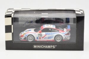 Porsche 911 997 GT3 RSR Matmut #76 P. Narac / R. Lietz / P. Long 24 Hours of Le Mans 2007 Minichamps 1:43 400076776 Metal — billede 4 af 4