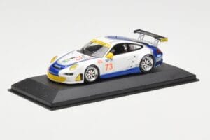 Porsche 911 997 GT3 RSR Tafel Racing #73 J. Tafel / J. Farnbacher 12 Hours of Sebring 2010 Minichamps 1:43 400076473 Metal — billede 2 af 4