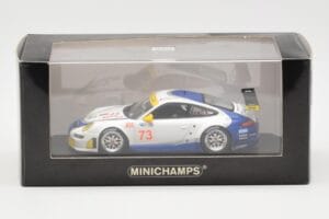Porsche 911 997 GT3 RSR Tafel Racing #73 J. Tafel / J. Farnbacher 12 Hours of Sebring 2010 Minichamps 1:43 400076473 Metal — billede 4 af 4