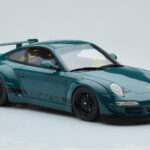 Porsche 911 997 RWB Syunkashuto Grøn GT Spirit 1:18 - image 4 of 6