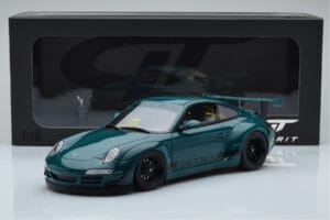 Porsche 911 997 RWB Syunkashuto Grøn GT Spirit 1:18 GT896 Resin — billede 6 af 6