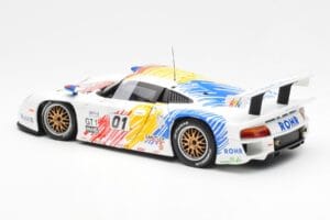 Porsche 911 GT1 #1 A. McNish / R. Sullivan / U. Alzen Rohr Motorsport Daytona 24 Hours 1998 UT Models 1:18 39611 Metal — billede 5 af 6