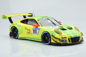 Porsche 911 GT3 R Manthey Racing #911 F. Scherer / K. Estre / R. Dumas / L. Vanthoor / E. Bamber 24 Hours of Nurburgring 2018 — billede 4 af 6