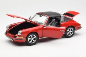 Porsche 911 Targa S Rød Schuco 1:18 450036200 Metal — billede 2 af 9
