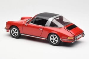 Porsche 911 Targa S Rød Schuco 1:18 450036200 Metal — billede 8 af 9